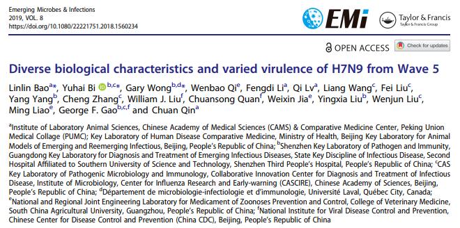 Diverse biological characteristics and varied virulence of H7N9 from Wave 