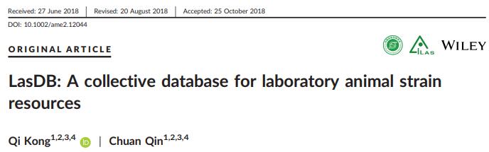 LasDB: A collective database for laboratory animal strain resources.