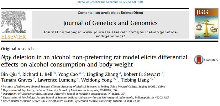 Npy deletion in an alcohol non-preferring rat model elicits differential effects on alcohol consumption and body weight